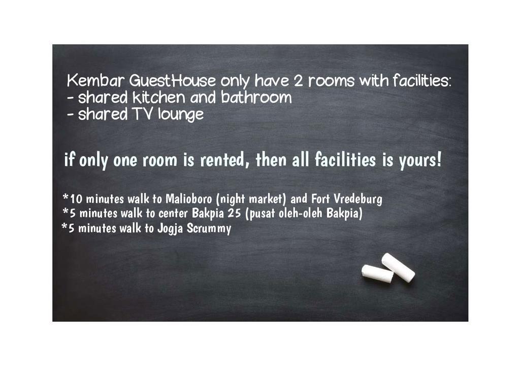 Kembar Guesthouse Yogyakarta Dış mekan fotoğraf